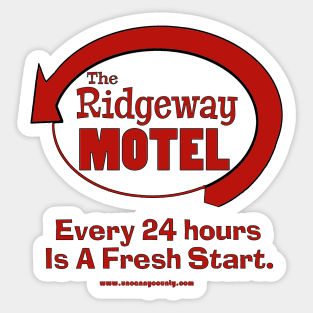 Ridgeway Motel - Red Logo Sticker